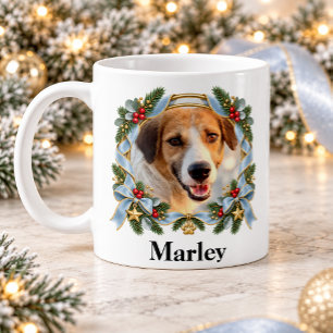 Vintage Frame Pet Dog or Cat Photo Christmas Coffee Mug