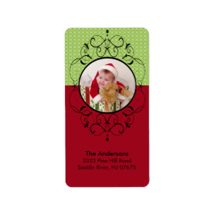 Vintage Frame PHOTO Frame Return Address Label