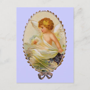 Vintage Framed Cherub Postcard