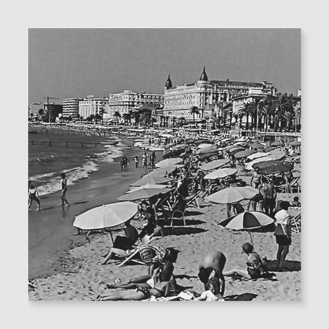 Vintage France Cannes the beach (Front)