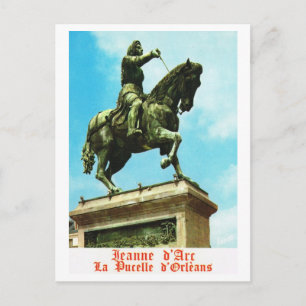 Vintage France, Jeanne d'Arc, Pucelle d'Orleans Postcard