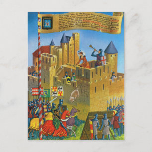 Vintage France Mediaeval Carcassonne Postcard