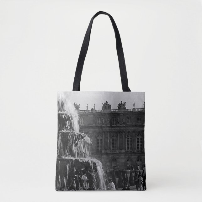 Vintage France palace Versailles Pyramid fountain Tote Bag (Front)