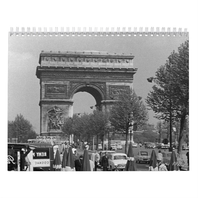 Vintage France Paris 1970 Calendar (Cover)