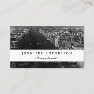 Vintage France Paris champs elysees avenue Business Card