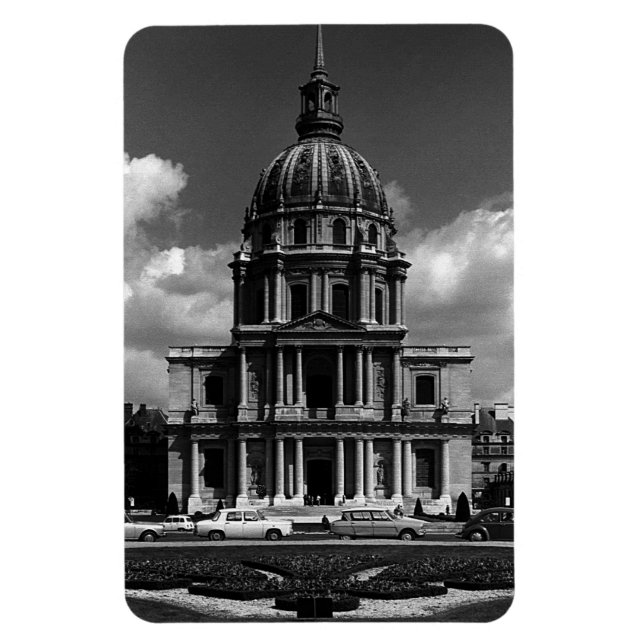 Vintage France Paris Church Saint Louis Invalides Magnet (Vertical)