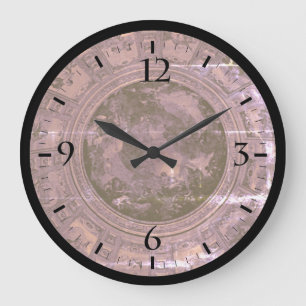 Vintage France Paris dome fresco Charles la fosse Large Clock