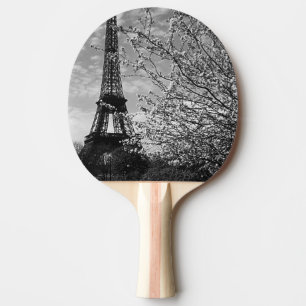 Vintage France Paris Eiffel tower 1970 Ping Pong Paddle