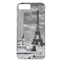Vintage France Paris Eiffel tower Chaillot palace