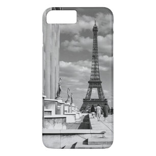 Vintage France Paris Eiffel tower Chaillot palace Case-Mate iPhone Case