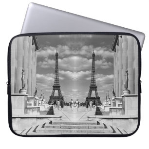 Vintage France Paris Eiffel tower Chaillot palace  Laptop Sleeve
