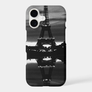 Vintage France Paris Eiffel tower reflection