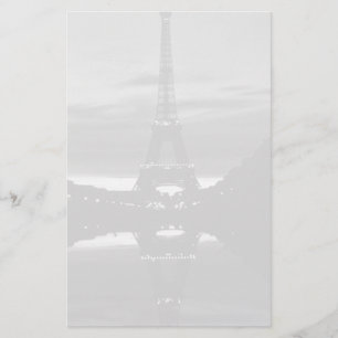 Vintage France Paris Eiffel tower reflection Stationery