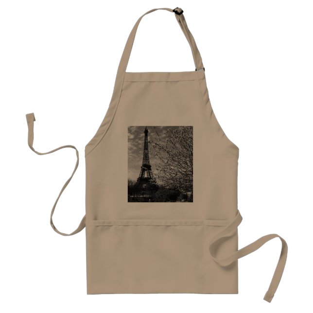 Vintage France Paris Eiffel tower Standard Apron (Front)