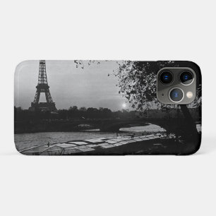 Vintage France Paris Eiffel tower sunset Case-Mate iPhone Case