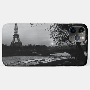 Vintage France Paris Eiffel tower sunset Case-Mate iPhone Case