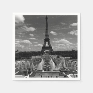 Vintage France Paris Fontains Tower Eiffel Napkin