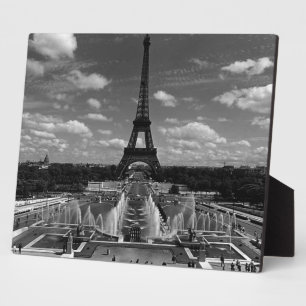 Vintage France Paris Fontains Tower Eiffel Plaque