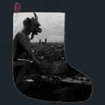 Vintage France Paris Notre Dame Cathedral devil Large Christmas Stocking<br><div class="desc">Vintage France Paris Notre Dame Cathedral devil</div>