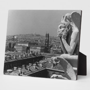 Vintage France Paris Notre Dame Cathedral thinker Plaque