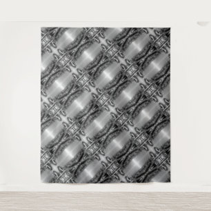 Vintage France Paris Notre Dame Cathedral thinker Tapestry