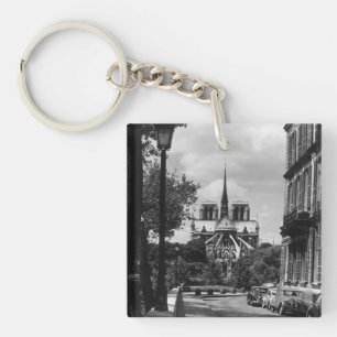 Vintage France Paris notre dame saint louis island Key Ring