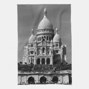 Vintage France Paris Sacre Coeur Basilica Tea Towel