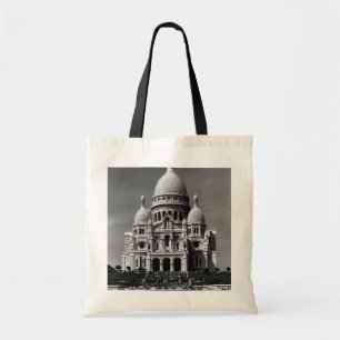 Vintage France Paris Sacre Coeur Basilica Tote Bag