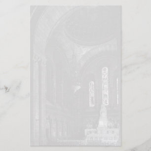 Vintage France Paris sacre Coeur virgin chapel Stationery