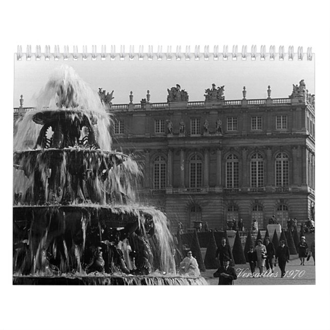 Vintage France paris Versailles palace 1970 Calendar (Cover)
