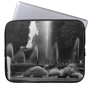 Vintage France Versailles palace neptune fountains Laptop Sleeve