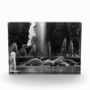 Vintage France Versailles palace neptune fountains Photo Block
