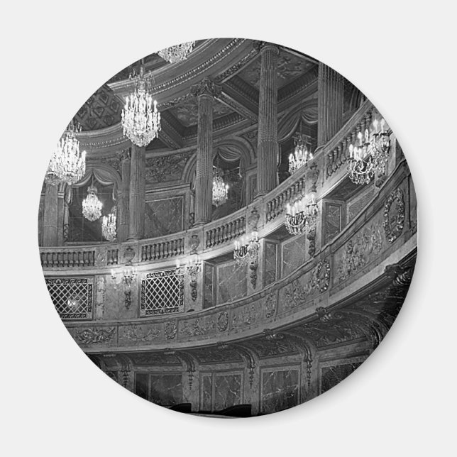 Vintage France Versailles palace opera house Mouse Magnet (Front)