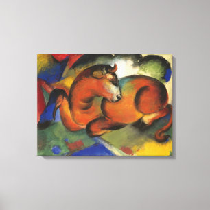 Vintage Franz Marc Red Bull Canvas Print