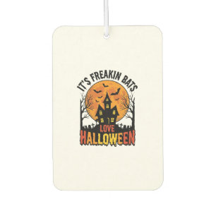 Vintage Freakin Bats Love Halloween Shirt Design_1 Car Air Freshener