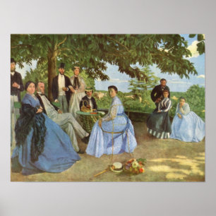 Vintage Frederic Bazille The Family Reunion Poster