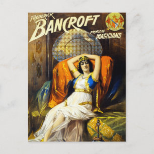 Vintage Frederick Bancroft Prince of Magicians Postcard