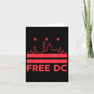 Vintage Free Dc Washington Retro Protect Home Rule Card