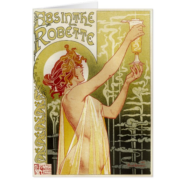 Vintage French Absinthe Advertisement (Front)