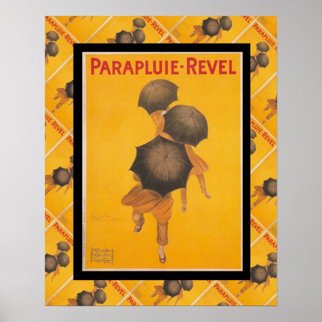 Vintage French advertising, Parapluie Revel Poster (Front)