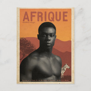 Vintage French Africa travel  Postcard