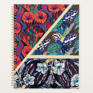 Vintage French Art Deco Geometric Floral Patterns Planner