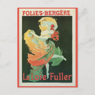 Vintage French art nouveau La Loïe Fuller ad Postcard