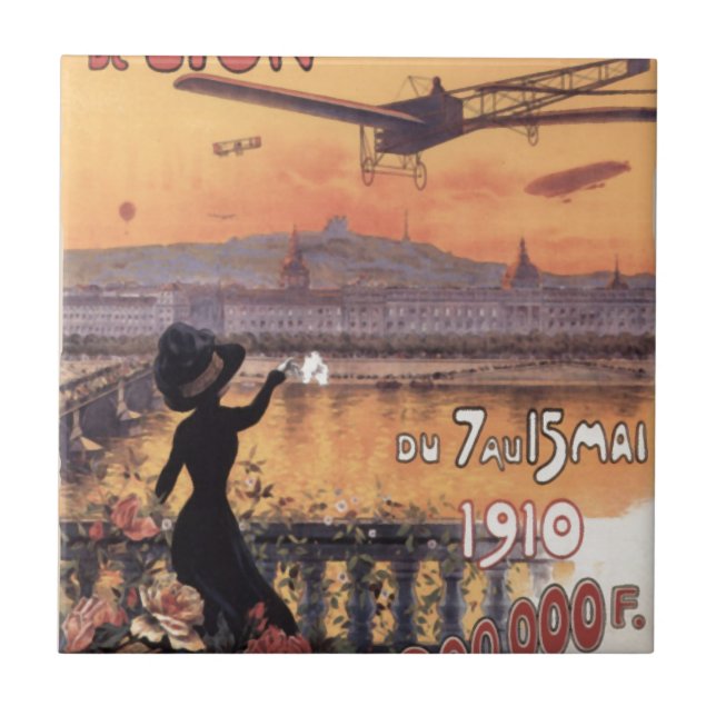 Vintage French Aviation Tile (Front)