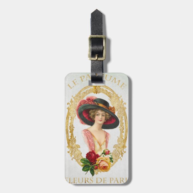 Vintage French Bag Tag (Front Vertical)
