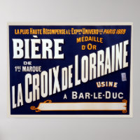 Vintage French Beer Advertisment