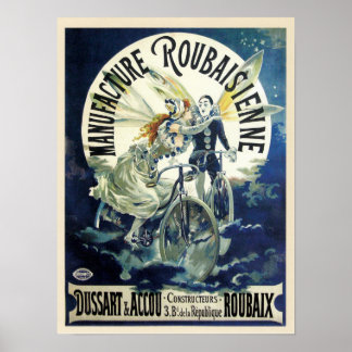 Vintage French Bicycle Advertisement Poster