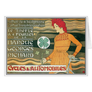Vintage French Bicycle Poster Art by Grasset ~