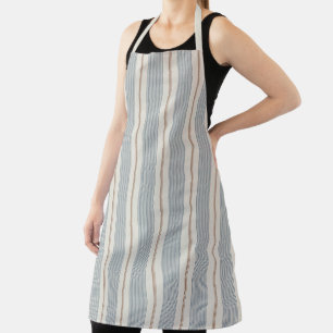 Vintage French Blue & Brown - Neutral Farmhouse Apron