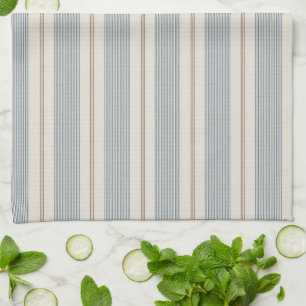 Vintage French Blue & Brown - Neutral Farmhouse Tea Towel